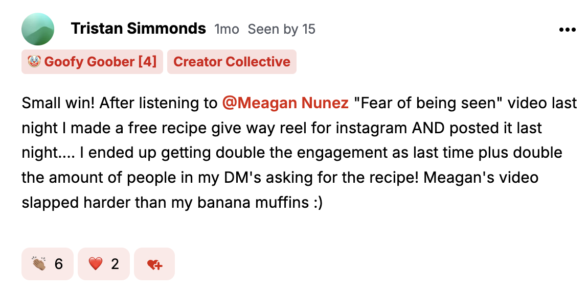 Doubled engagement and DM requests